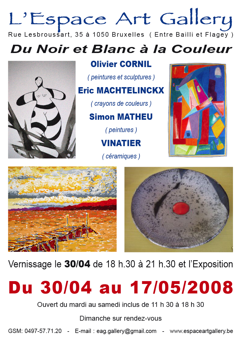 Picture of Du noir et blanc à la couleur 2008 Espace Art Gallery - Olivier Cornil Multimedia Creator