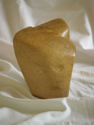 Samurai Head - Steatite sculpture by Olivier Cornil illustation for Steatite gallery