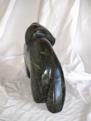 Mishka Kosolapi - Shoot 02- Steatite sculpture by Olivier Cornil