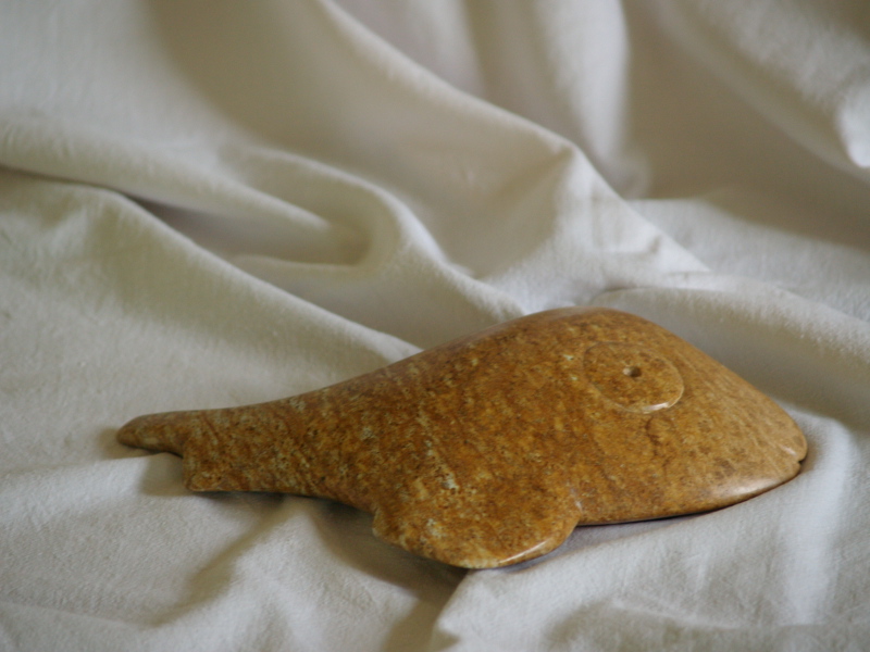 Fish day- Shoot 01 - Steatite sculpture by Olivier Cornil