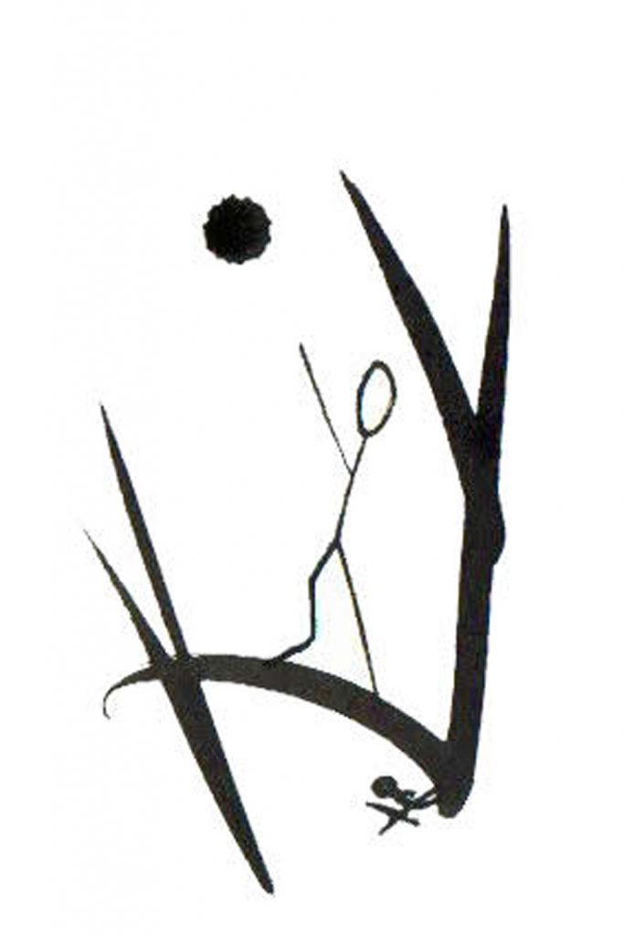 One day, One drawing - Day 002 : The energy of the beginner - Ink drawing by Olivier Cornil