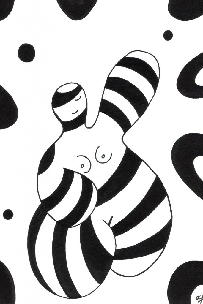 One day, One drawing - Day 003 : Rock the Casbah - Ink drawing by Olivier Cornil