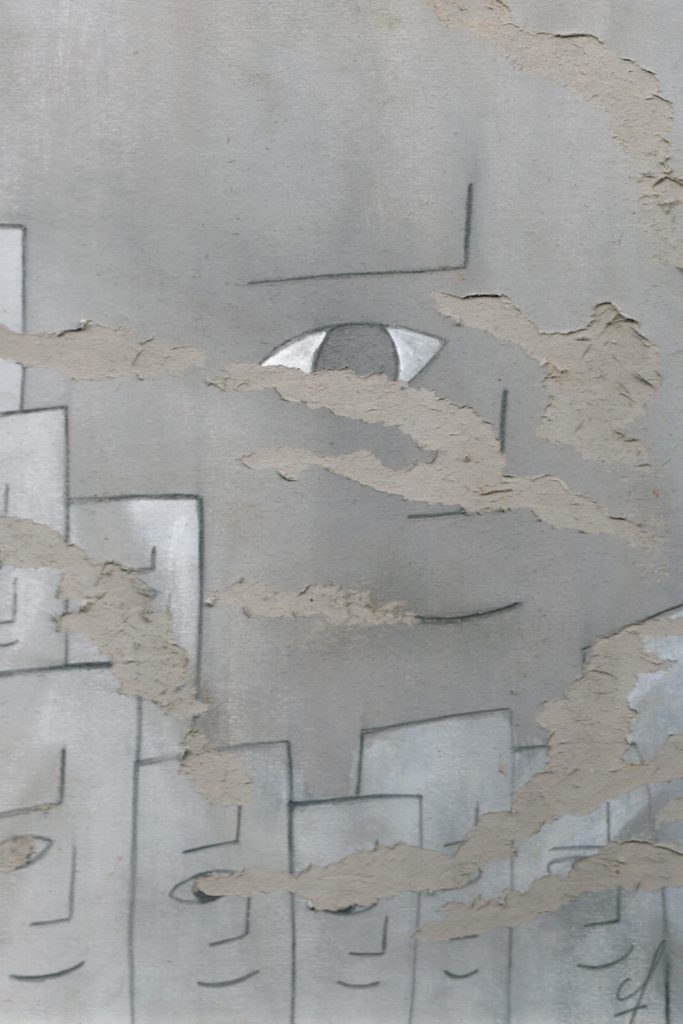One day, One drawing - Day 004 : Archi decomposed - Ink drawing by Olivier Cornil