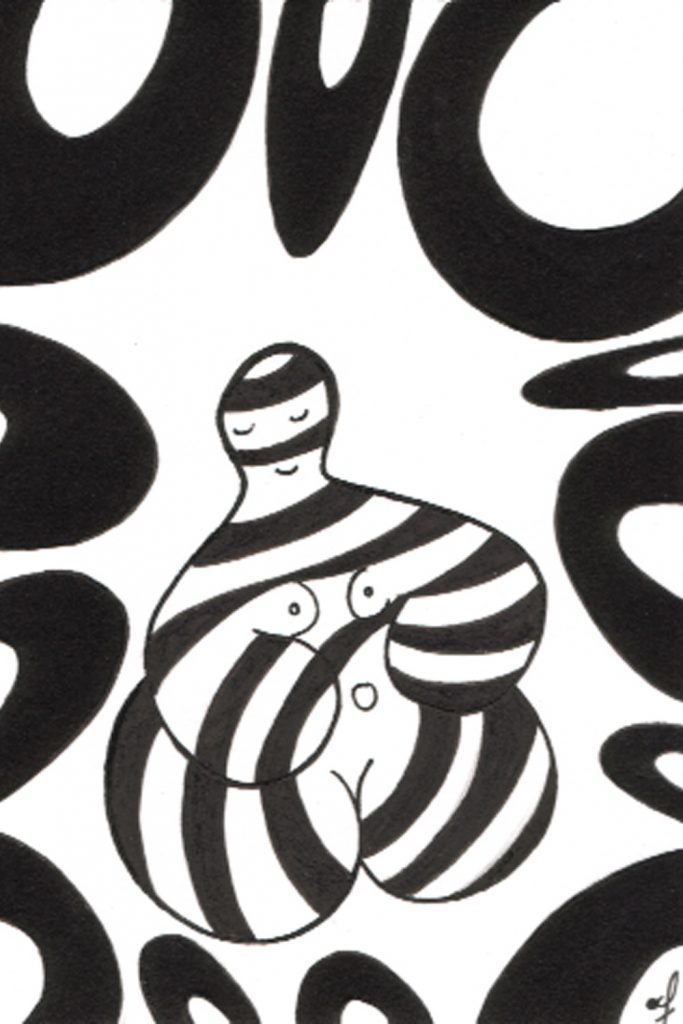 One day, One drawing - Day 013 : Pop culture - Ink drawing by Olivier Cornil