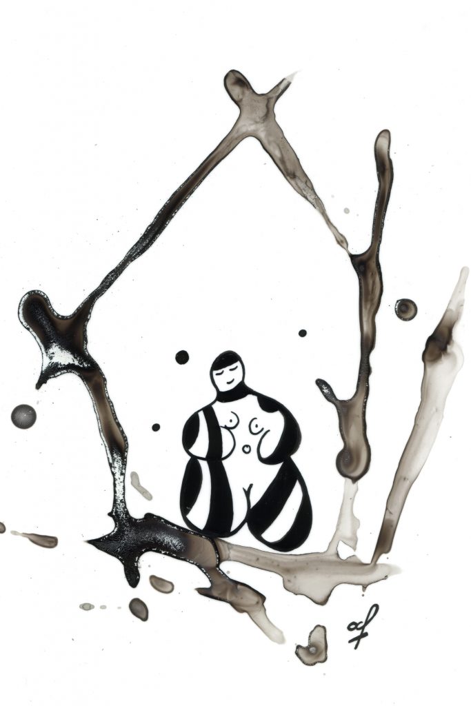 One day, One drawing - Day 023 : Splinters - Ink drawing by Olivier Cornil