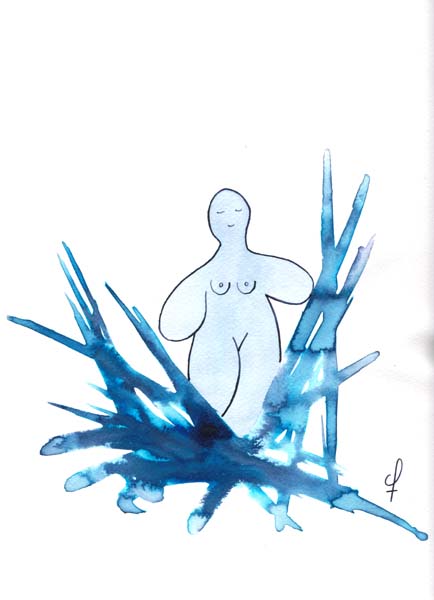 One day, One drawing - Day 124 - Free at last - Ink drawing by Olivier Cornil