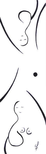 One day, One drawing - Day 199 - Question time - Ink drawing by Olivier Cornil