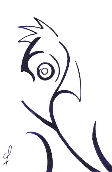 One day, One drawing - Day 209 - Artifice - Ink drawing by Olivier Cornil