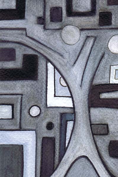One day, One drawing - Day 216 - In the heart of winter - watercolor pencil drawing by Olivier Cornil
