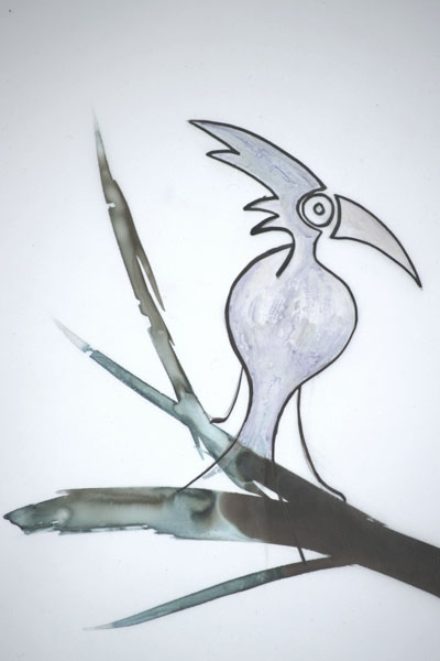 One day, One drawing - Day 219 - Between times - Ink drawing by Olivier Cornil