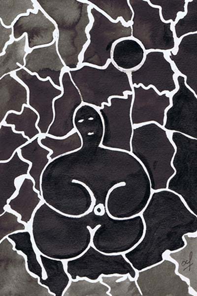 One day, One drawing - Day 250 - The Manipulator - Ink drawing by Olivier Cornil