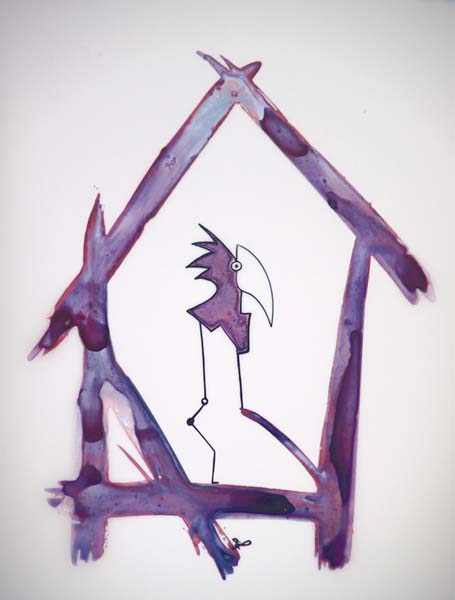 One day, One drawing - Day 272 - Recovery - Ink drawing by Olivier Cornil
