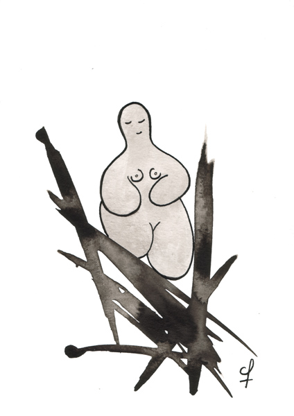 A Midsummer Day's Dream - Ink drawing by Olivier Cornil - One day, One drawing - Day 340