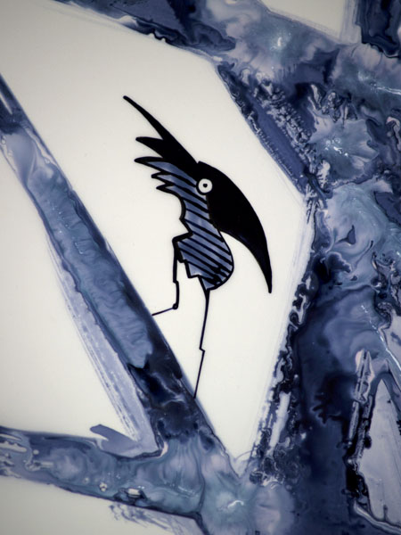 Moment of hesitation - Ink drawing by Olivier Cornil - One day, One drawing - Day 342 - Zoom