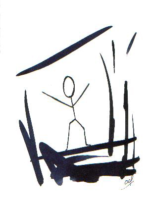 First victory - Ink drawing by Olivier Cornil - One day, One drawing - Day 347