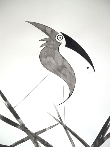 Self-satisfaction - Ink drawing by Olivier Cornil - One day, One drawing - Day 353