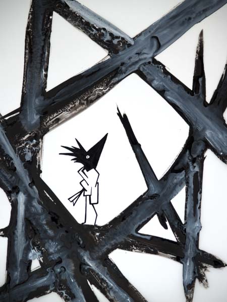 Blackhead - Ink drawing by Olivier Cornil - One day, One drawing - Day 363