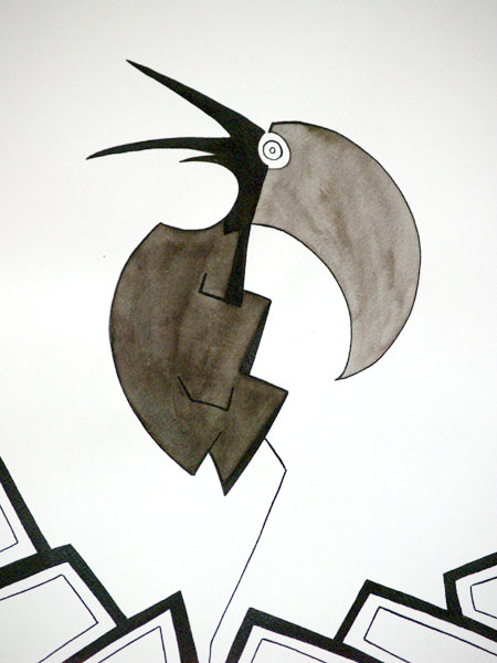 Big Nerd - Ink drawing by Olivier Cornil - One day, One drawing - Day 374