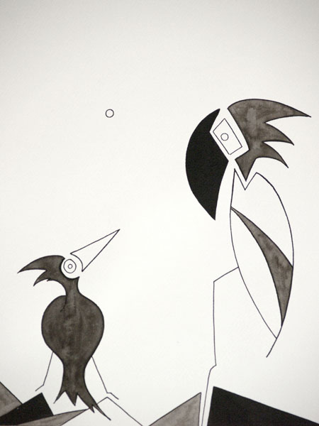 End clap - Ink drawing by Olivier Cornil - One day, One drawing - Day 375