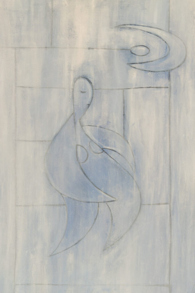 Femme Lune - L'âge de glace - Acrylic Painting by Olivier Cornil